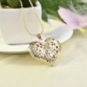 Arany Női Boho Choker Charm szív medál hosszú lánc nyaklánc fél ékszerek