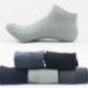 Navy Blue (rövid) Férfi bambusz rostos harisnya Zokni Business Toe Boot Cotton alkalmi munka zokni