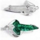 A gyűrűk retro ura zöld levél elf Pin bross medál lánc nyaklánc ajándék