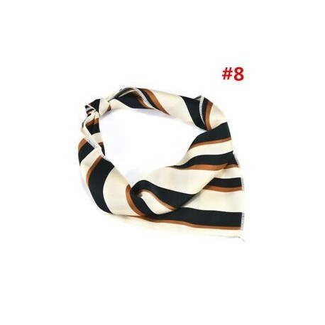* 8 Elegáns női tér selyem érzi szatén sál vékony retro fej-nyak haj Tie Band