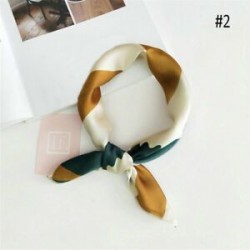 * 2 Női divat tér selyem érzi szatén sál vékony retro fej-nyak haj Tie Band