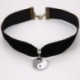 Harry Porter Vintage fekete bársony choker bájos nyaklánc medál gótikus kézzel készített 90`s punk új