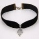 Harry Porter Vintage fekete bársony choker bájos nyaklánc medál gótikus kézzel készített 90`s punk új
