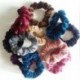 szürke 5 db Velvet rugalmas hajköteles nyakkendő Scrunchie lófarok tartó Tartozékok Női