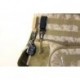 Khaki 1 x Kültéri kemping felszerelés Karabiner katonai csat vadászati felszerelés zár