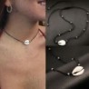 Bohém stílusos nyári strand tengeri kagyló medál lánc choker nyaklánc ékszer