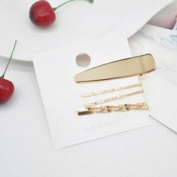 * 8 5Pcs / Set 5db gyöngy hajvágó hajszalag fém fésű Bobby pin Barrette hajcsavar fejdísz JP