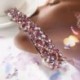 Pezsgő Divat Női Bling Fejfedők Crystal Rhinestone Hair Clip Barrette hajtű ajándék