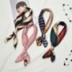 * 10 Női tér selyem érzi szatén sál vékony retro elegáns fej-nyak haj Tie Band