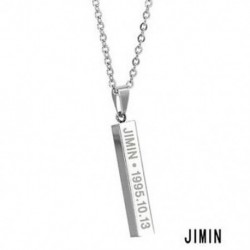JIMIN - 1995. 10. 13. medál lánccal - KPOP - Bangtan Boys - BTS nyaklánc