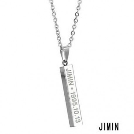 JIMIN - 1995. 10. 13. medál lánccal - KPOP - Bangtan Boys - BTS nyaklánc