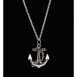 Divat női ezüst horgony ötvözet lánc medál nyaklánc egyedi férfi ékszerek