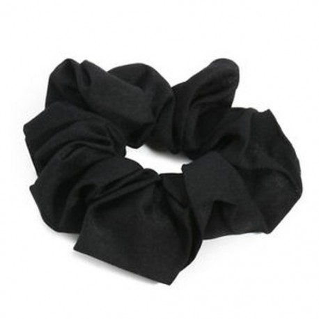 Fekete Lady Chic Hair Scrunchies gyűrű rugalmas rugalmas szín Bobble sport tánc Scrunchie