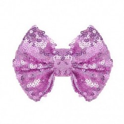 Lila Aranyos gyerekek lányok bébi fényes lekvár Bowknot haj klip csillogó haj íj hajtű