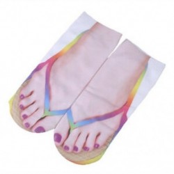 Arany Unisex női pamut papucs 3D nyomtatott zokni alacsony vágású vicces boka zokni 1 pár