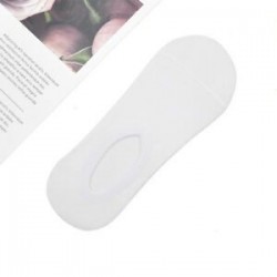 fehér Férfiak Női Bambusz Boka Láthatatlan Loafer Csónak Liner Alacsony Vágás Nincs Show Zokni 1 Pár