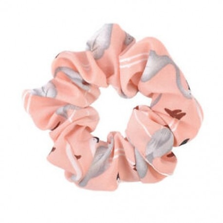 Rózsaszín 1db lófarokzsikó nyakkendő Scrunchies Flamingos haj zenekar Rugalmas Scrunchie hajgyűrű