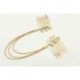 Női Vintage Retro arany hosszú Tassel mandzsetta stílus láncok fém haj fésű Hairband