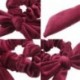 Kék Divat nagy íj bársony rugalmas hajkötelek Scrunchies haj nyakkendő Head Band eszköz