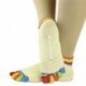 szürke 1Pair női pamut 5-toe színes jóga edzőterem nem csúszós masszázs toe zokni Full Grip