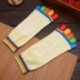 szürke 1Pair női pamut 5-toe színes jóga edzőterem nem csúszós masszázs toe zokni Full Grip