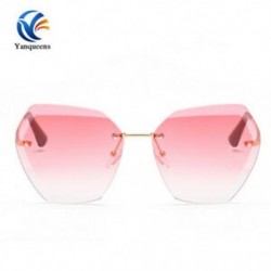 S-Gold   Pink Vintage Retro női férfiak szemüveg túlméretezett geometriai lapos tükör lencse napszemüveg