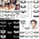 10db / Set * 2 10Pcs gótikus punk bársony tetoválás csipke choker nyaklánc medál nyaklánc készlet