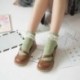 Zöld Divat Női Retro Csipke Ruffle Frilly Boka Sock Pamut Zokni Édes Női Ajándék