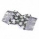 Kávé Elegáns Magic Beads Elasticity kettős haj fésű klip Stretchy haj fésű klipek JP