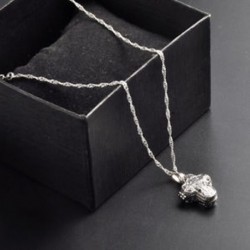 Női Locket 925 ezüst mágnes kereszt medál lánc nyaklánc Chocker férfi ékszerek