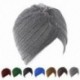 Arany Divat férfiak nők feszes indiai stílusú turban kalap puha fej Wrap zenekar sapka