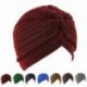 Arany Divat férfiak nők feszes indiai stílusú turban kalap puha fej Wrap zenekar sapka