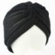 Arany Divat férfiak nők feszes indiai stílusú turban kalap puha fej Wrap zenekar sapka