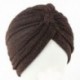 Arany Divat férfiak nők feszes indiai stílusú turban kalap puha fej Wrap zenekar sapka
