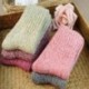 Lila Női gyapjú Cashmere vastag téli meleg, puha szilárd alkalmi sport zokni karácsony