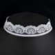 10Pcs / Set fehér gótikus virág csipke bársony choker gallér medál nyaklánc ajándék