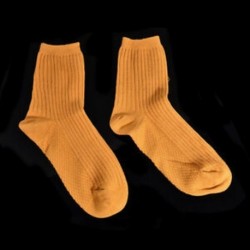 Sárga a nők számára Divat férfi női alkalmi meleg zokni Unisex pamut többszínű zokni harisnya