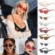 Lila VINTAGE WOMEN CAT EYE SUNGLASSES RETRO kis keret UV400 EYEWEAR FADHION LADIES