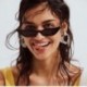 Lila VINTAGE WOMEN CAT EYE SUNGLASSES RETRO kis keret UV400 EYEWEAR FADHION LADIES