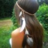 Boho indiai törzsi tollas fejpánt fejpánt hajkötél Hippi fél fejpántok