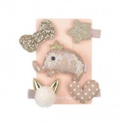 * 4 5Pcs gyerek lányok kézzel készített Bowknot haj klipek Barrette Hairpin haj tartozékok