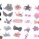 * 4 5Pcs gyerek lányok kézzel készített Bowknot haj klipek Barrette Hairpin haj tartozékok
