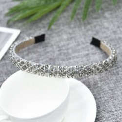 Szürke Női bling strasszos kristály fejpánt rugalmas hajpánt lányok haj kiegészítők