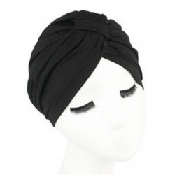 Fekete Nők férfiak Unisex indiai stílusban nyújtható Turban kalap haj fejét csomagolja a fej fejrész