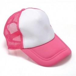 Fehér / rózsaszín Üres sima snapback sapka Unisex férfiak női hip-hop állítható sport baseball sapka