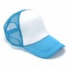 Fehér / világoskék Üres sima snapback sapka Unisex férfiak női hip-hop állítható sport baseball sapka