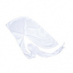 fehér Unisex fejfedő fejpánt kalóz sapka sapka sima selyem nylon sapka szilárd szín Új