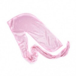 Rózsaszín Unisex fejfedő fejpánt kalóz sapka sapka sima selyem nylon sapka szilárd szín Új