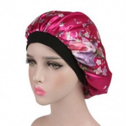 * 2 Nők széles sávú szaténcsomagja Kényelmes éjszakai alvó kalap haj sapka Női Turban