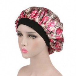 * 4 Női széles sáv szatén Bonnet éjszaka alvó kalap haj sapka Női Turban Kényelmes